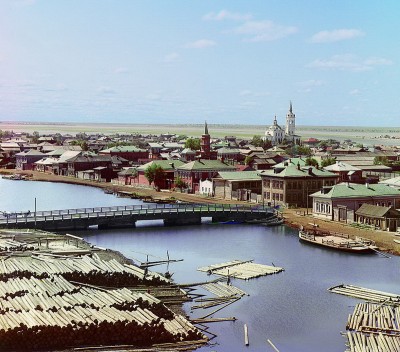 Так выглядел город Тобольск,почти сто лет назад,наверное Розе будет интересно посмотреть.