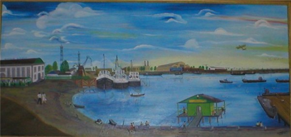 Картина в приёмной акима (мэра) Аральского района.
