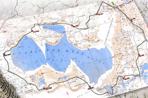 Карта Арала.